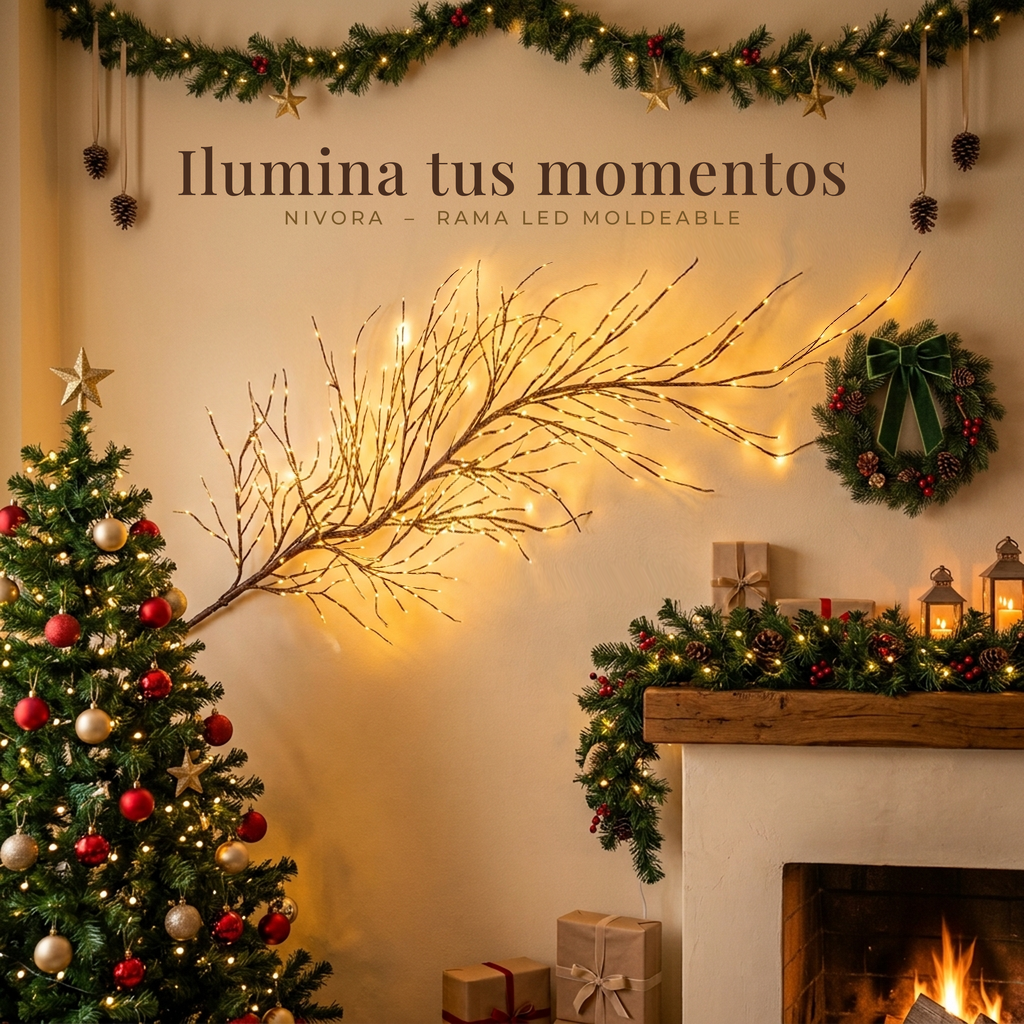 Rama LED Vesora con mando a distancia y cable USB